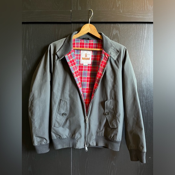 BARACUTA
G9 Cotton-Blend Harrington Jacket - Black, Size 40 - Picture 1 of 2